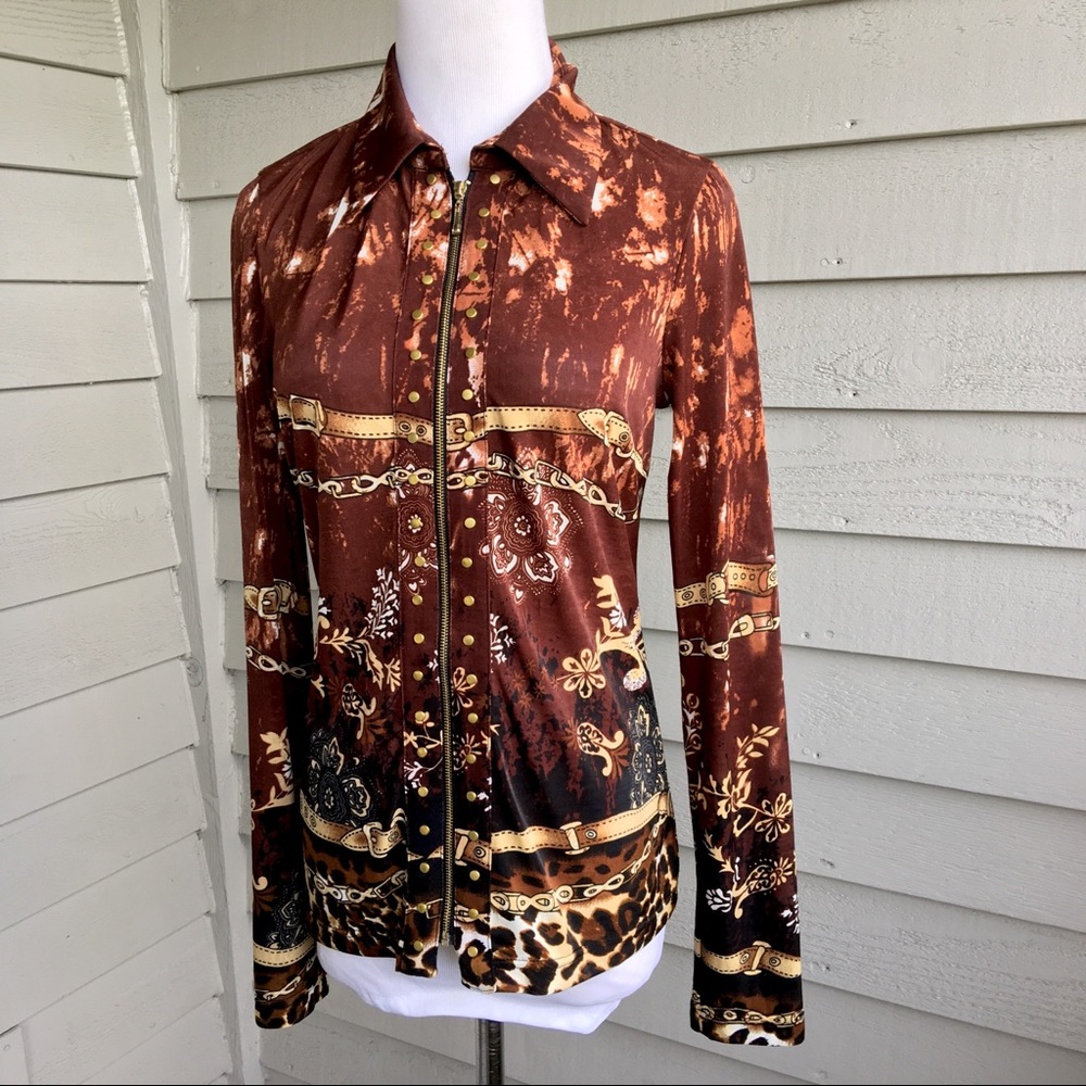 Isabel Zip Front Jacket Top - Picture 3 of 5